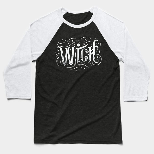 Witch Baseball T-Shirt by Tshirt Samurai